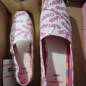 Toms x candyland print new in box